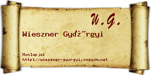Wieszner Györgyi névjegykártya